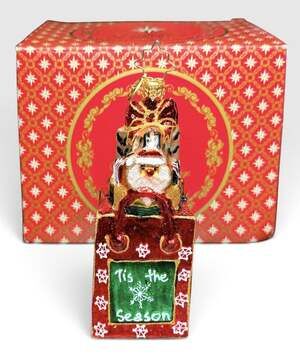 Christopher Radko “Santa's Holiday Tote “ # 1020369 Christmas Ornament